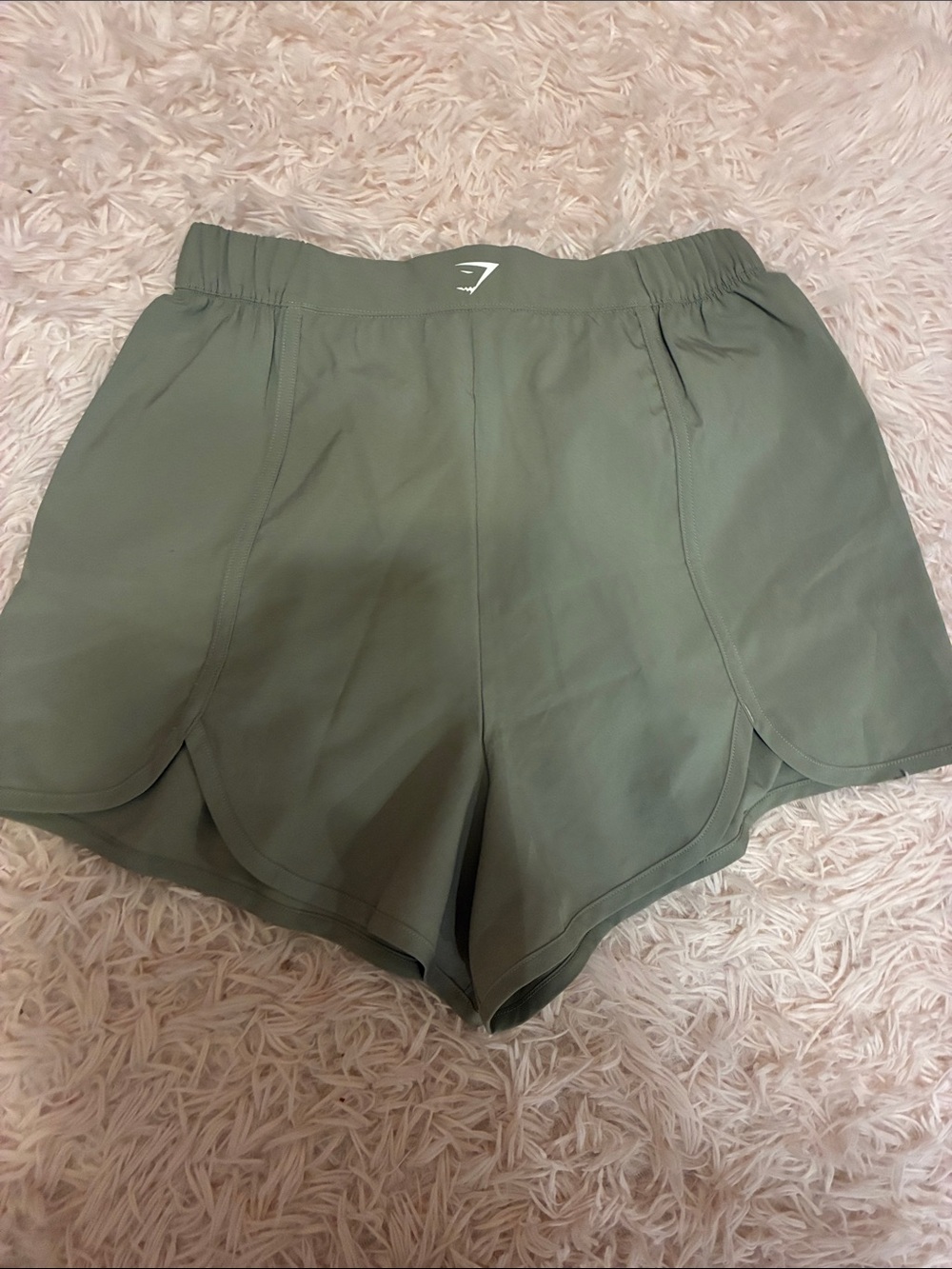 Gymshark Olive Athletic High-Waist Training Shorts